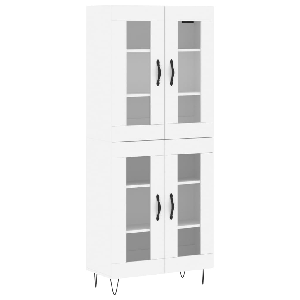 Buffet haut Blanc 69,5x34x180 cm Bois d'ingénierie - XIOS