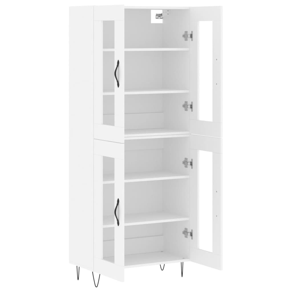 Buffet haut Blanc 69,5x34x180 cm Bois d'ingénierie - XIOS