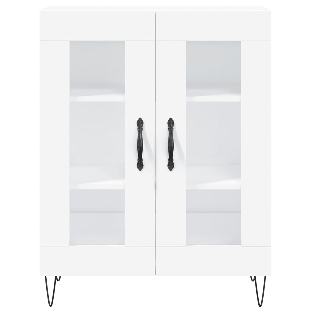 Buffet haut Blanc 69,5x34x180 cm Bois d'ingénierie - XIOS