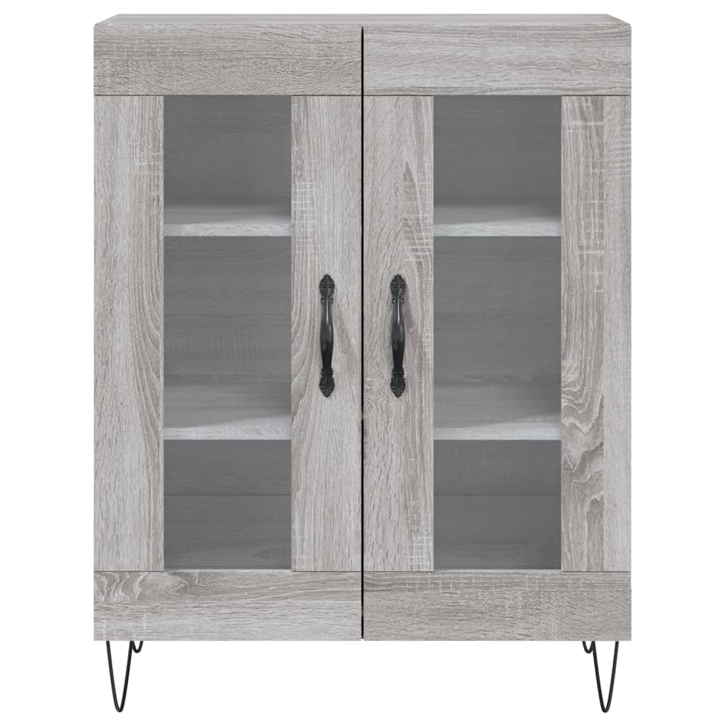 Buffet haut Sonoma gris 69,5x34x180 cm Bois d'ingénierie - XIOS