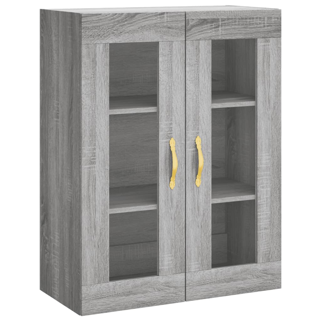 Buffet haut Sonoma gris 69,5x34x180 cm Bois d'ingénierie - XIOS