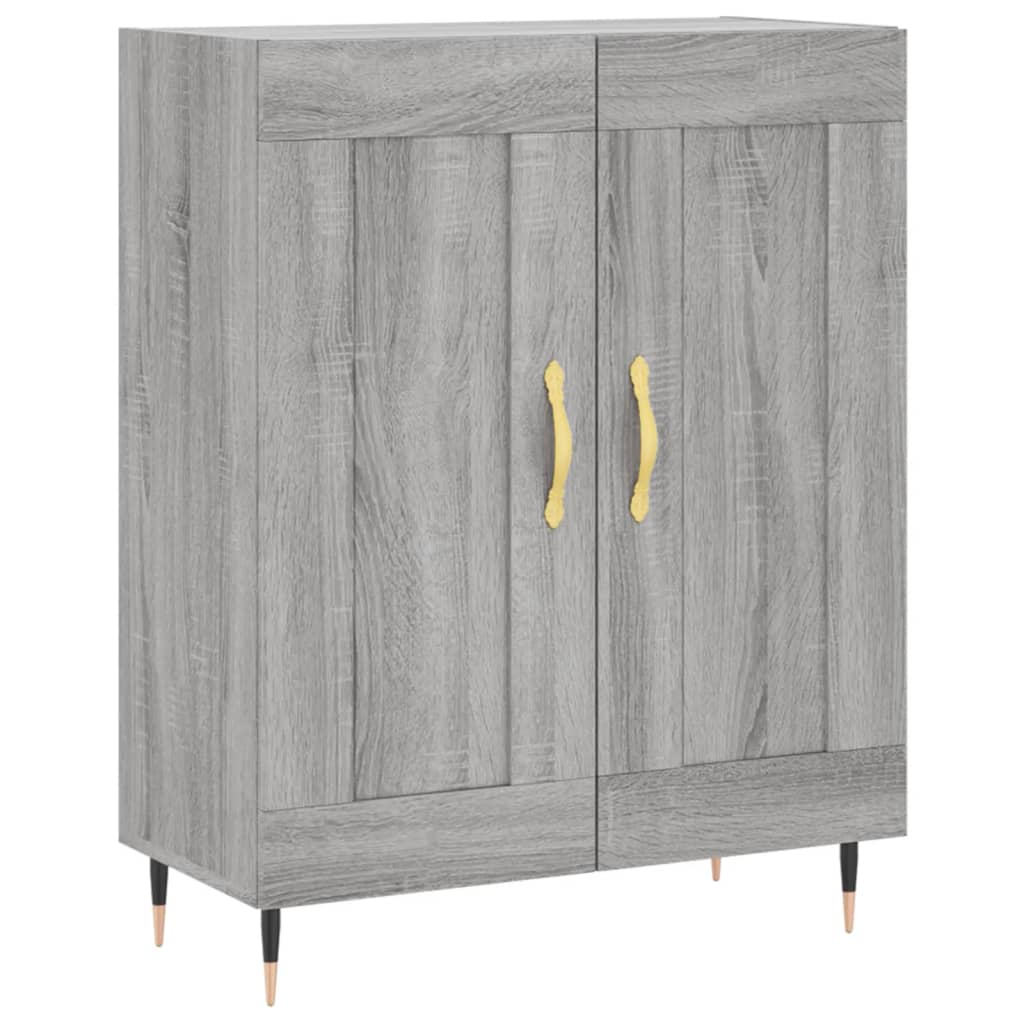 Buffet haut Sonoma gris 69,5x34x180 cm Bois d'ingénierie - XIOS