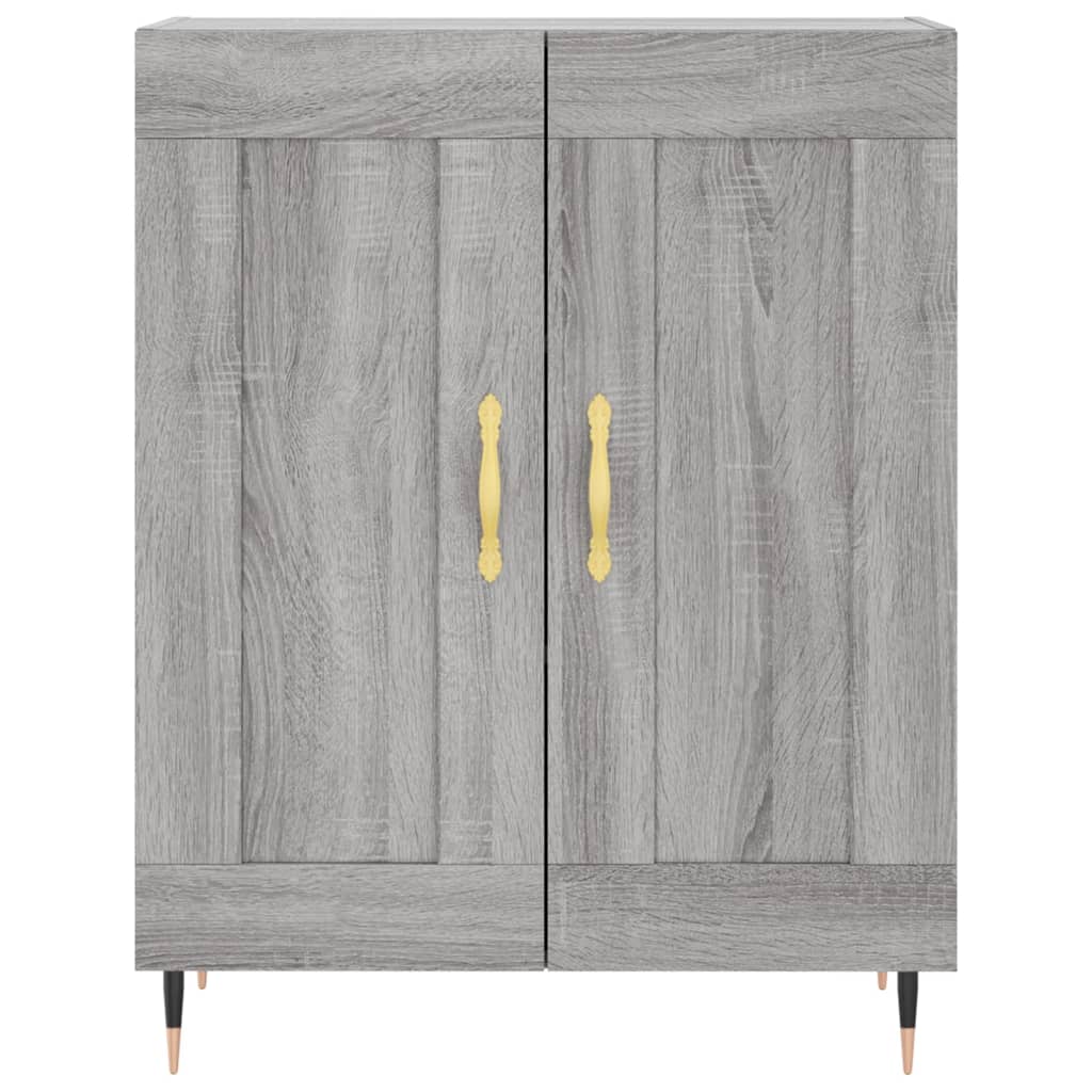 Buffet haut Sonoma gris 69,5x34x180 cm Bois d'ingénierie - XIOS