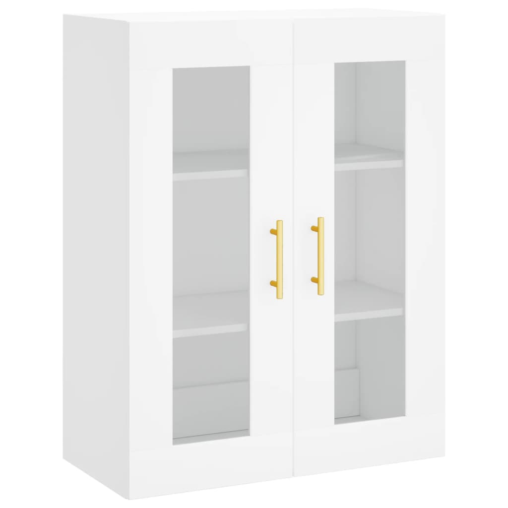Buffet haut Blanc 69,5x34x180 cm Bois d'ingénierie - XIOS