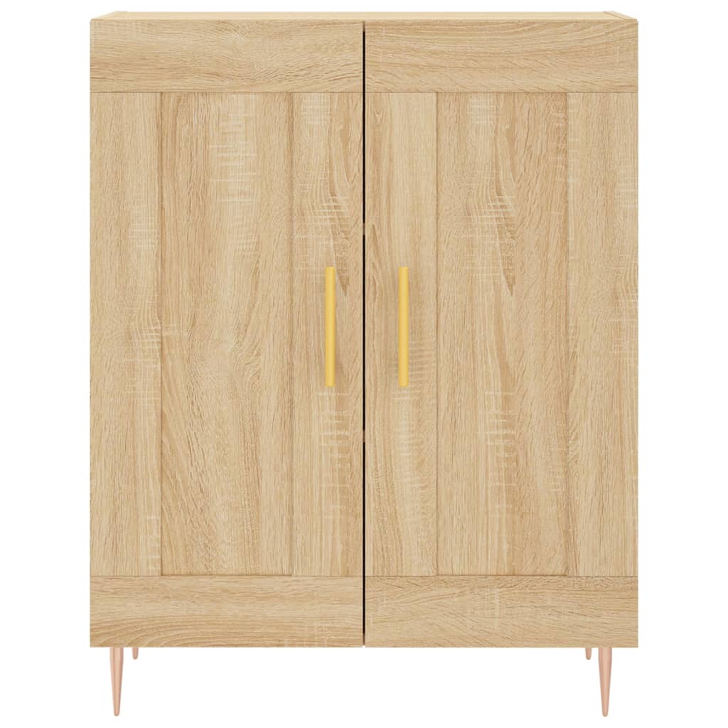 Buffet haut Chêne sonoma 69,5x34x180 cm Bois d'ingénierie - XIOS