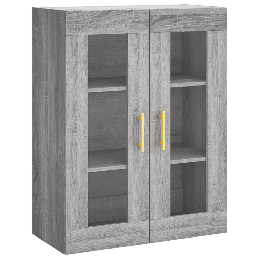 Buffet haut Sonoma gris 69,5x34x180 cm Bois d'ingénierie - XIOS