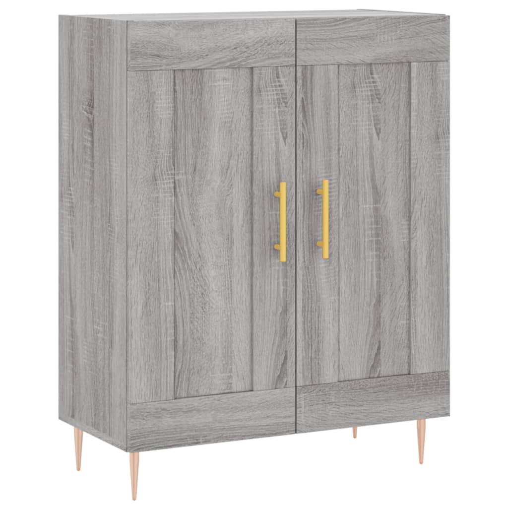Buffet haut Sonoma gris 69,5x34x180 cm Bois d'ingénierie - XIOS
