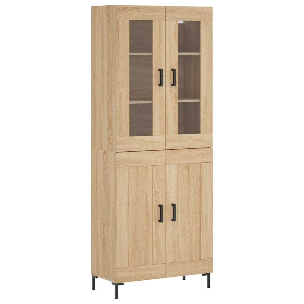 Buffet haut Chêne sonoma 69,5x34x180 cm Bois d'ingénierie - XIOS