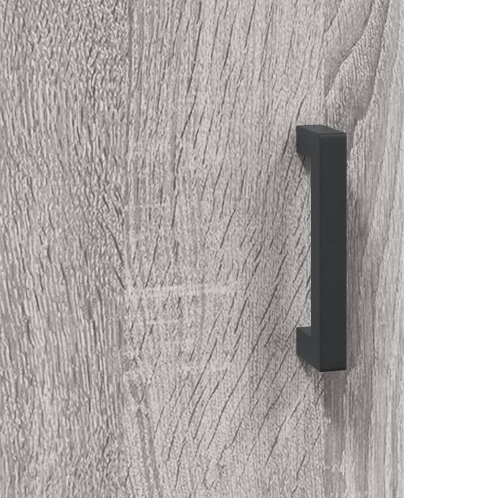 Buffet haut Sonoma gris 69,5x34x180 cm Bois d'ingénierie - XIOS