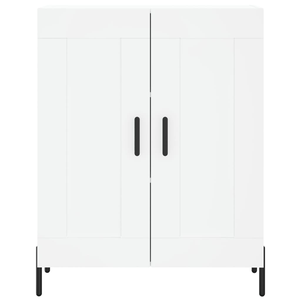 Buffet haut Blanc 69,5x34x180 cm Bois d'ingénierie