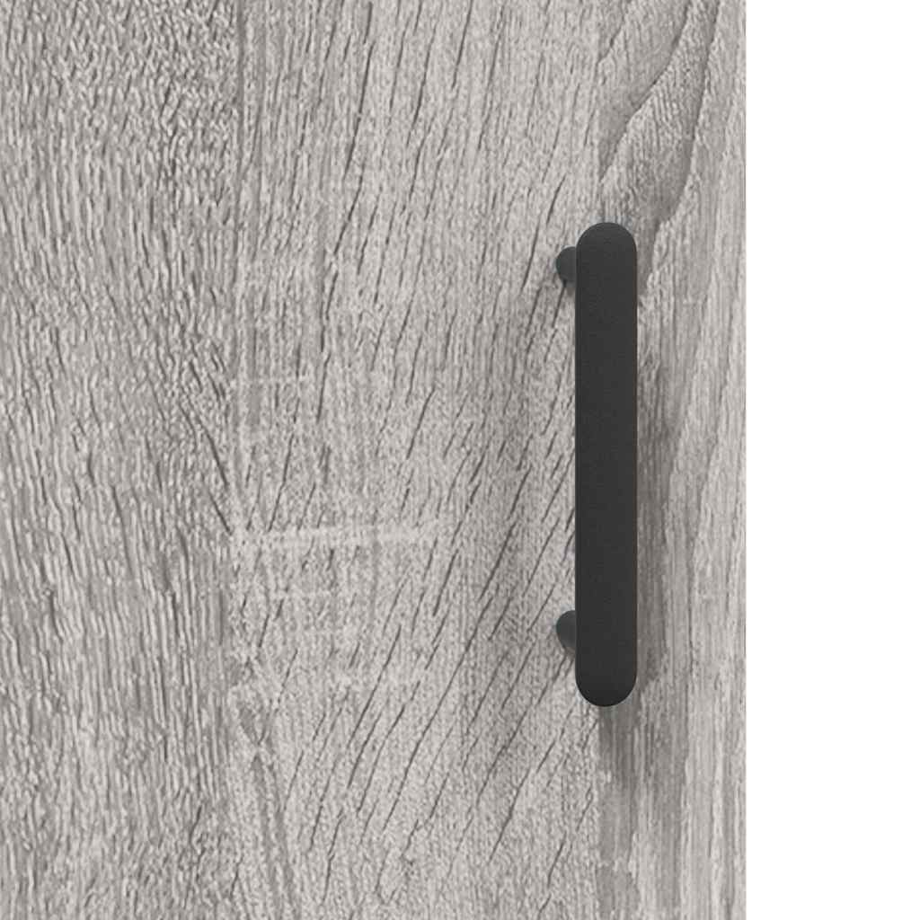Buffet haut Sonoma gris 69,5x34x180 cm Bois d'ingénierie - XIOS
