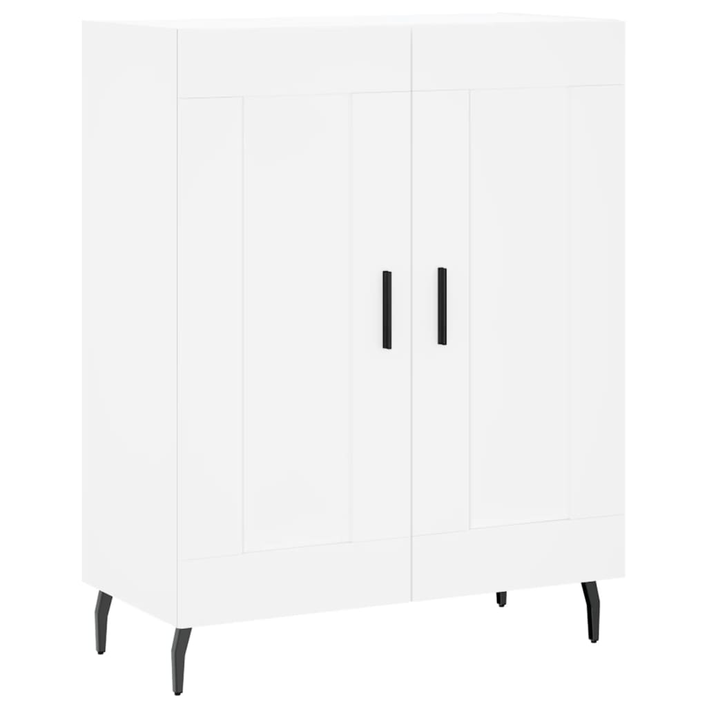Buffet haut Blanc 69,5x34x180 cm Bois d'ingénierie