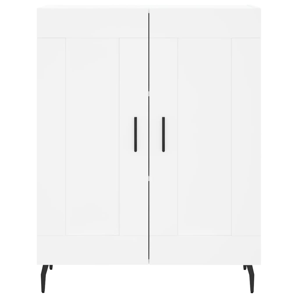 Buffet haut Blanc 69,5x34x180 cm Bois d'ingénierie