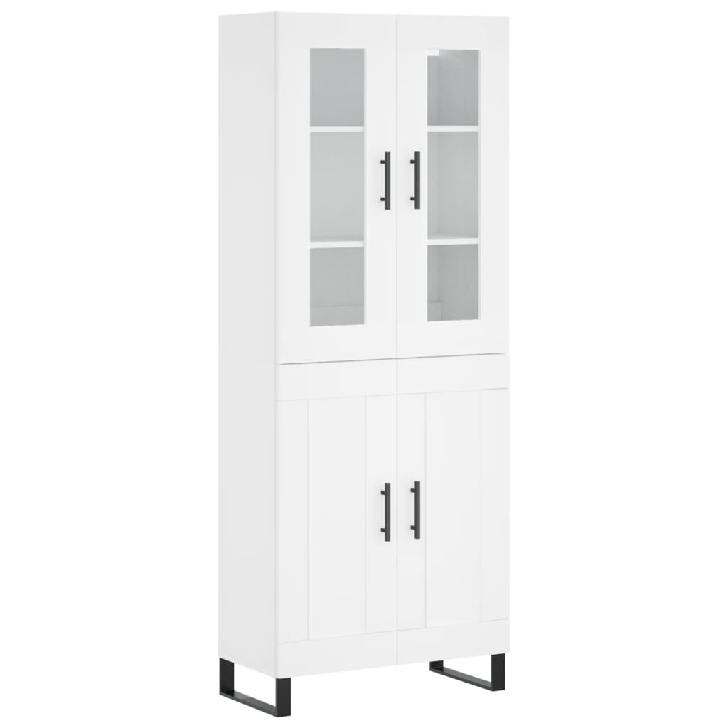 Buffet haut Blanc 69,5x34x180 cm Bois d'ingénierie - XIOS