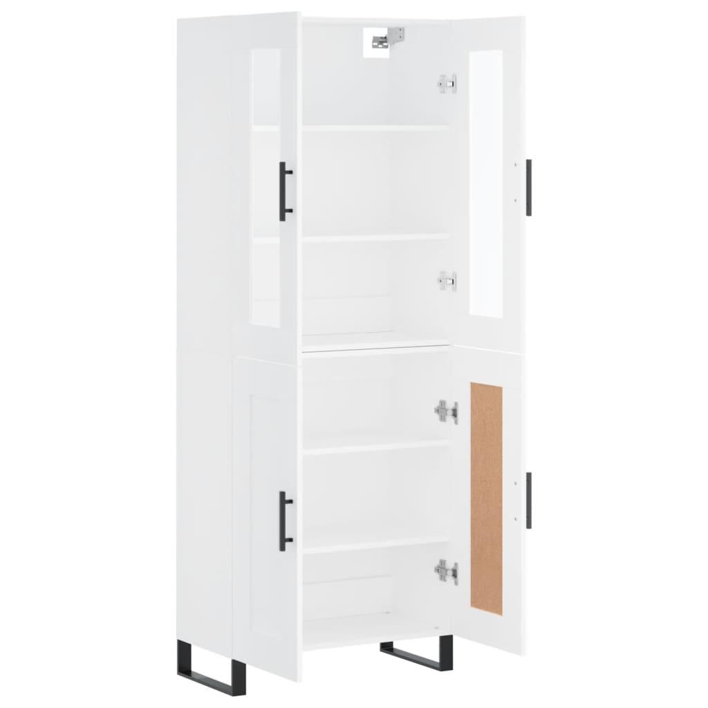 Buffet haut Blanc 69,5x34x180 cm Bois d'ingénierie - XIOS