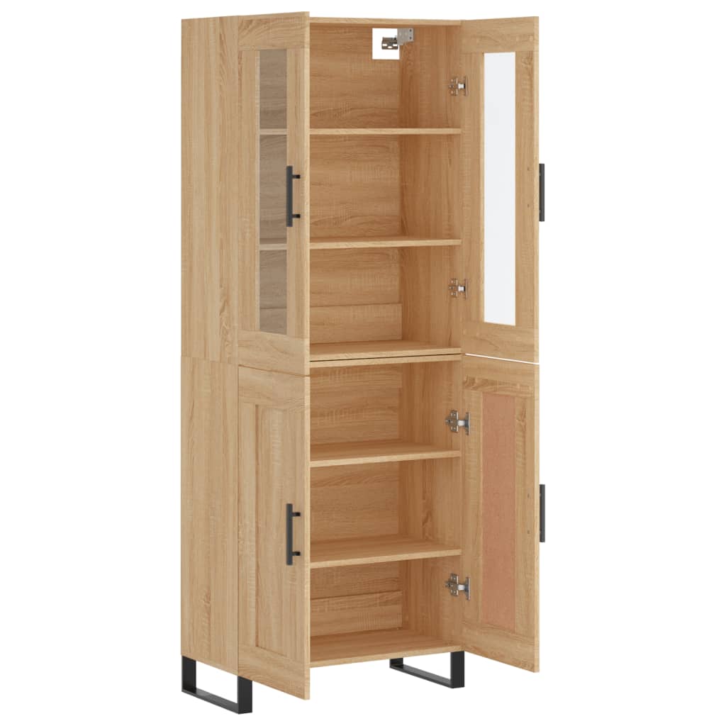 Buffet haut Chêne sonoma 69,5x34x180 cm Bois d'ingénierie - XIOS