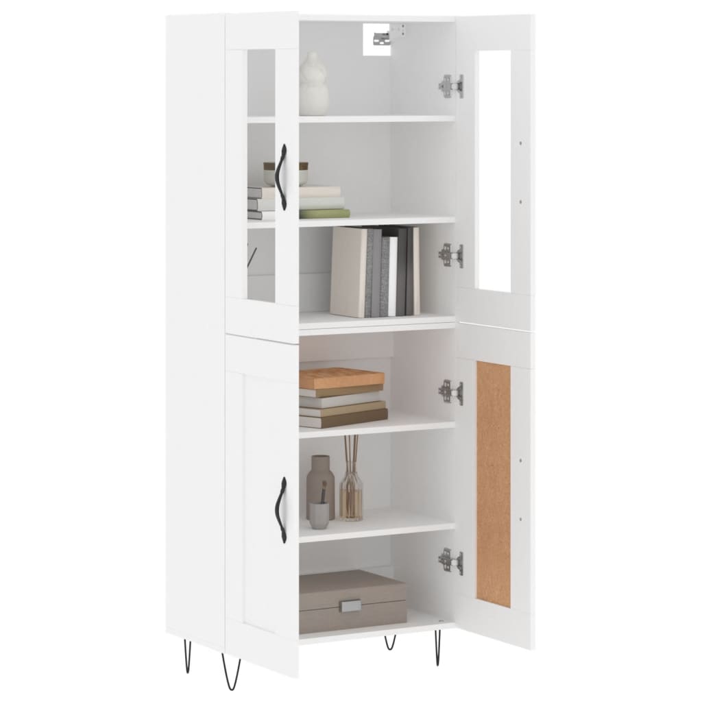Buffet haut Blanc 69,5x34x180 cm Bois d'ingénierie - XIOS