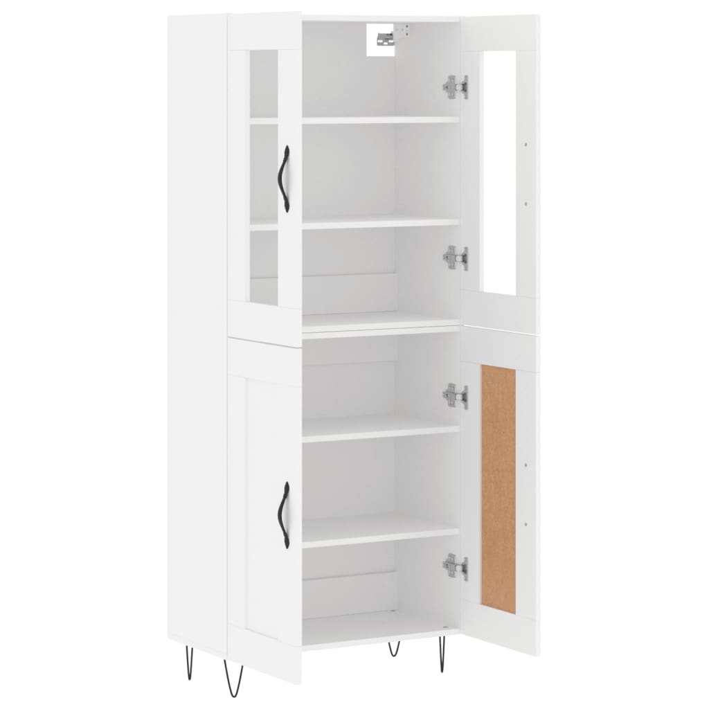 Buffet haut Blanc 69,5x34x180 cm Bois d'ingénierie - XIOS