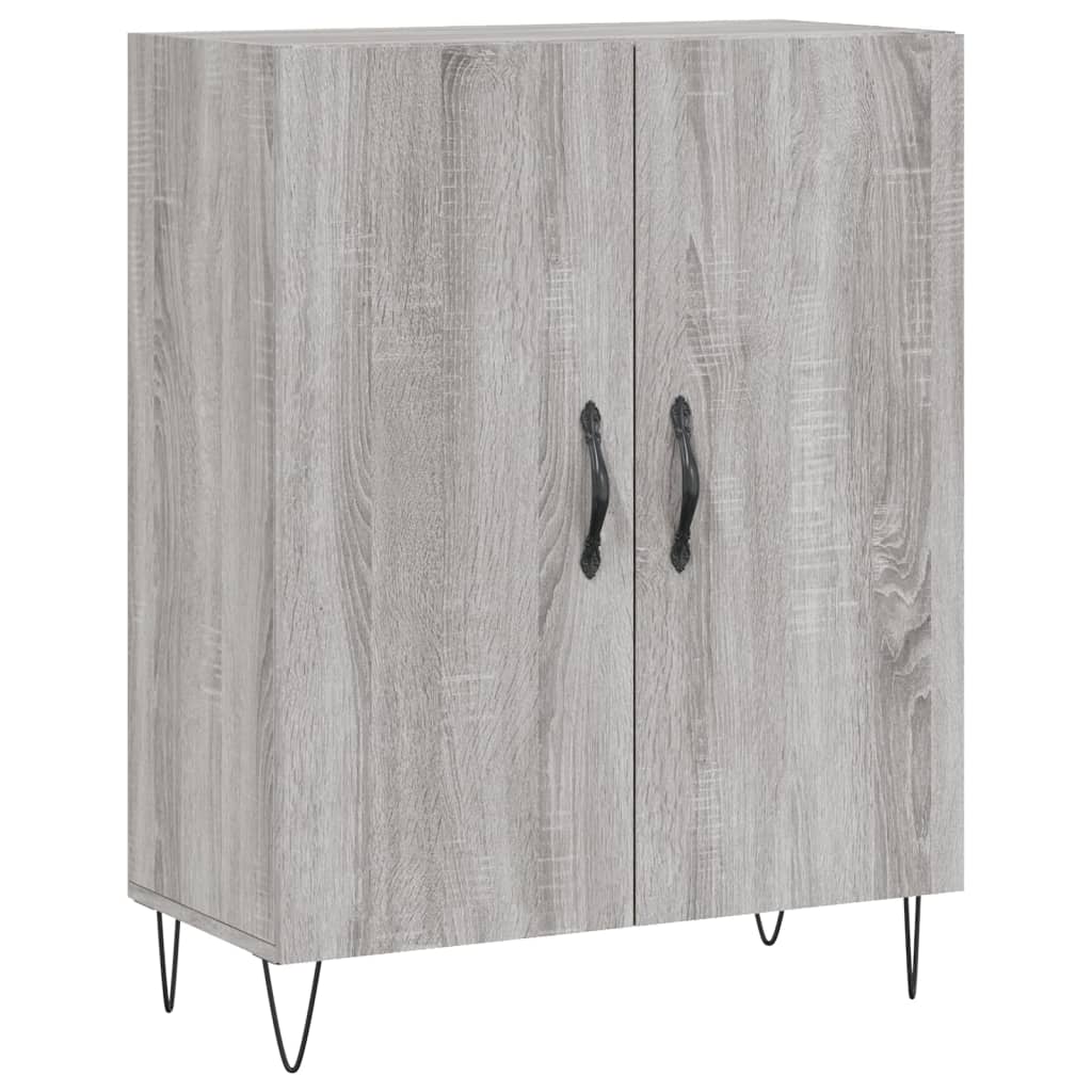 Buffet haut Sonoma gris 69,5x34x180 cm Bois d'ingénierie - XIOS