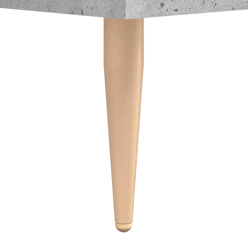 Buffet haut Gris béton 69,5x34x180 cm Bois d'ingénierie - XIOS