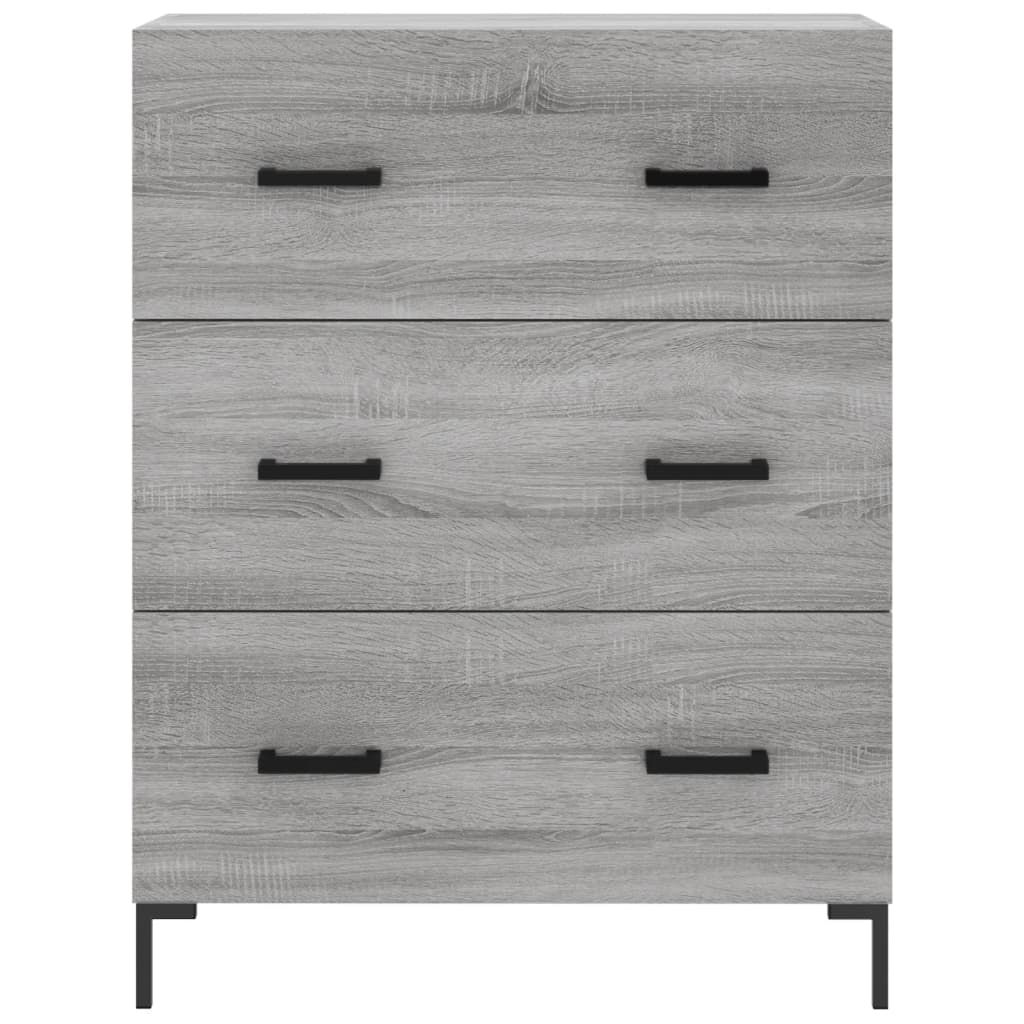 Buffet haut Sonoma gris 69,5x34x180 cm Bois d'ingénierie - XIOS