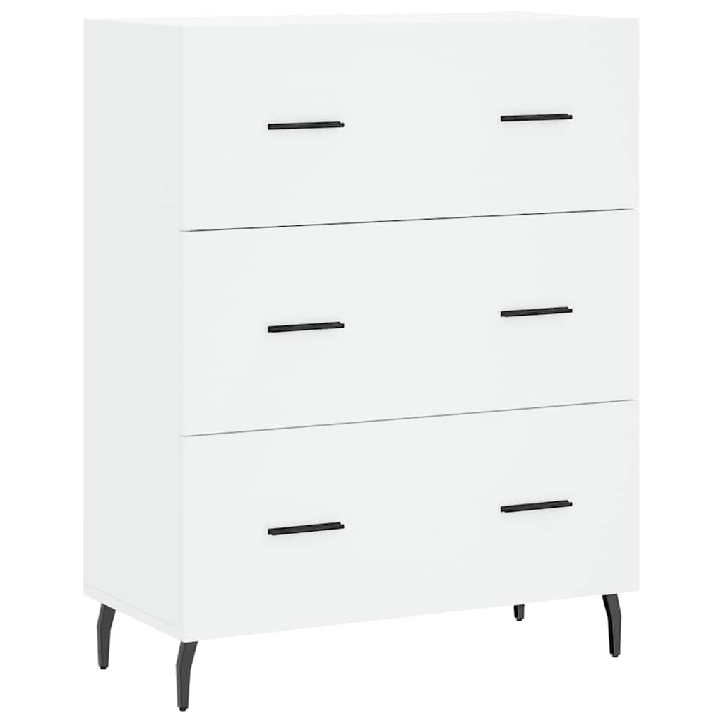 Buffet haut Blanc 69,5x34x180 cm Bois d'ingénierie - XIOS