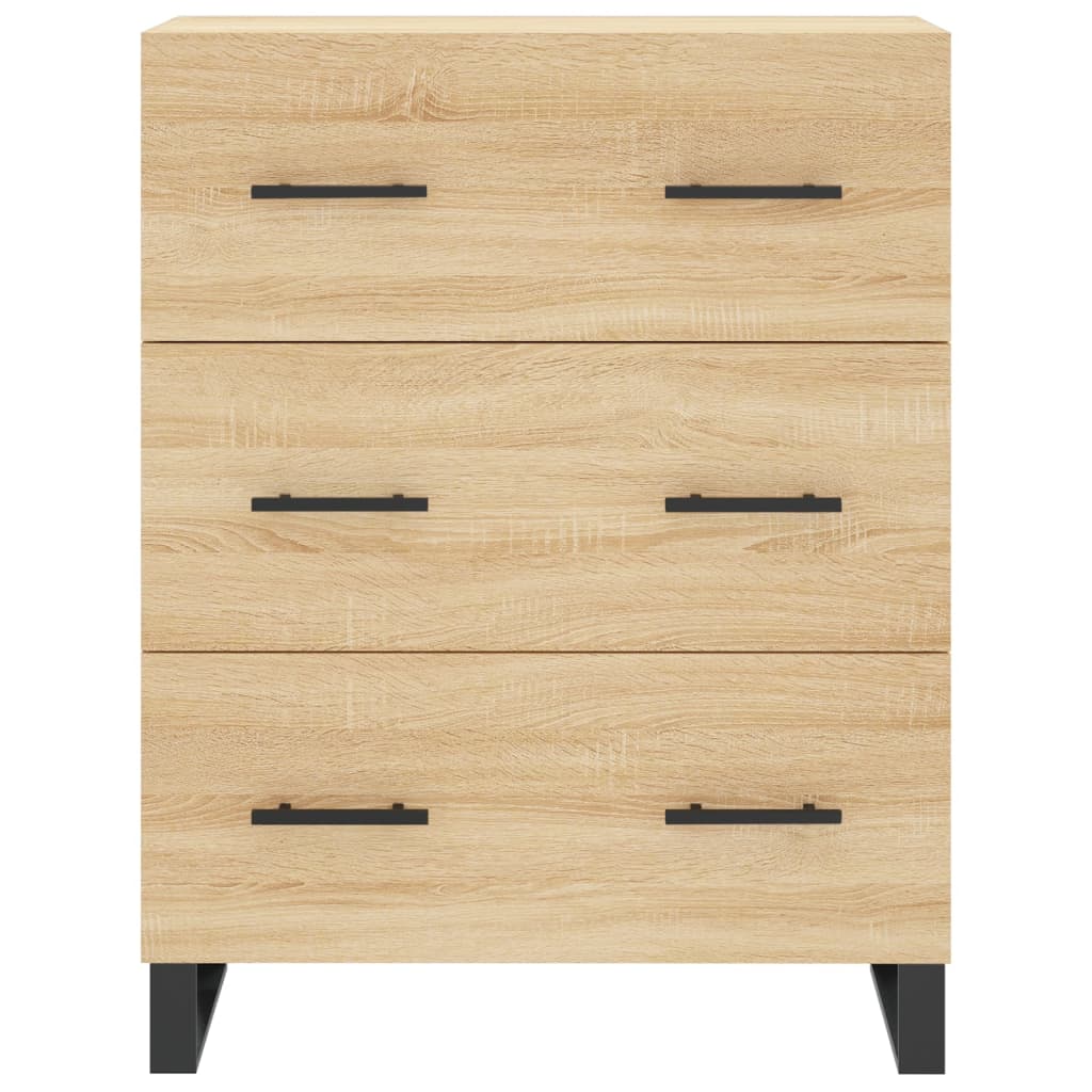 Buffet haut Chêne sonoma 69,5x34x180 cm Bois d'ingénierie