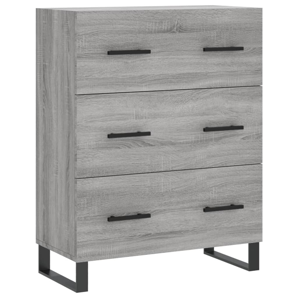 Buffet haut Sonoma gris 69,5x34x180 cm Bois d'ingénierie - XIOS