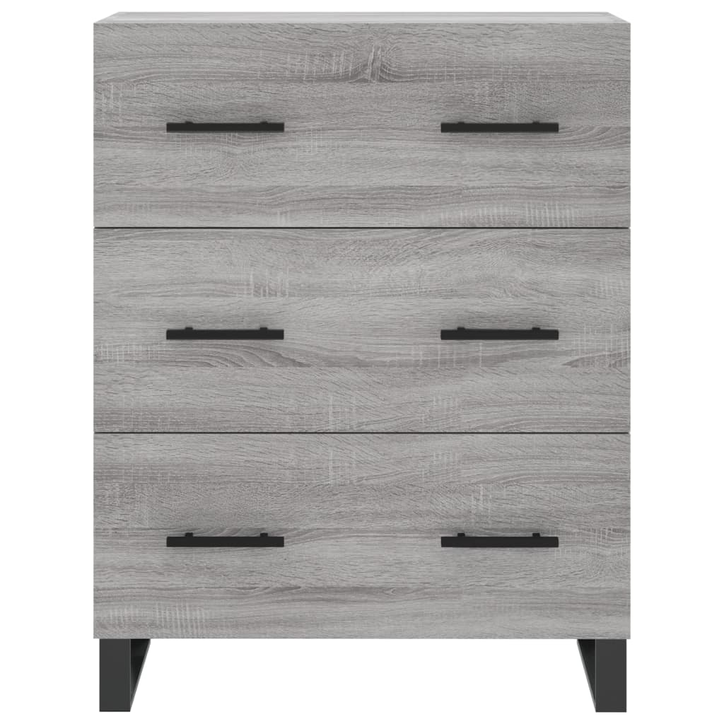 Buffet haut Sonoma gris 69,5x34x180 cm Bois d'ingénierie - XIOS