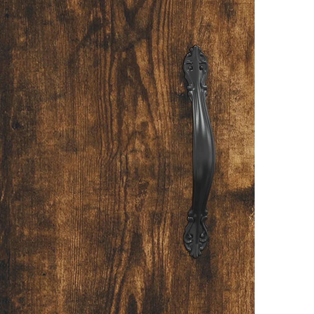 Buffet haut Chêne fumé 69,5x34x180 cm Bois d'ingénierie - XIOS