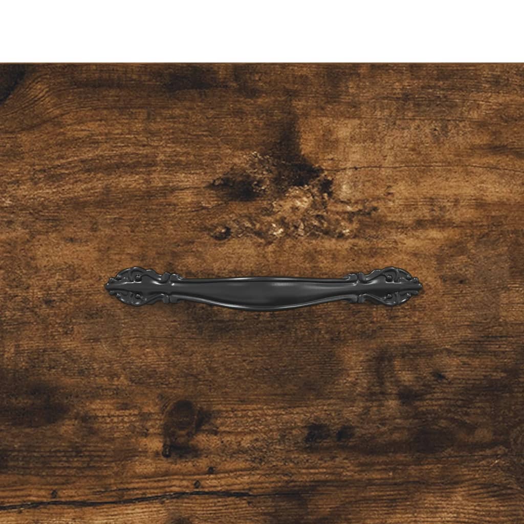 Buffet haut Chêne fumé 69,5x34x180 cm Bois d'ingénierie - XIOS