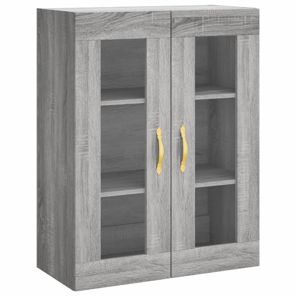 Buffet haut Sonoma gris 69,5x34x180 cm Bois d'ingénierie - XIOS