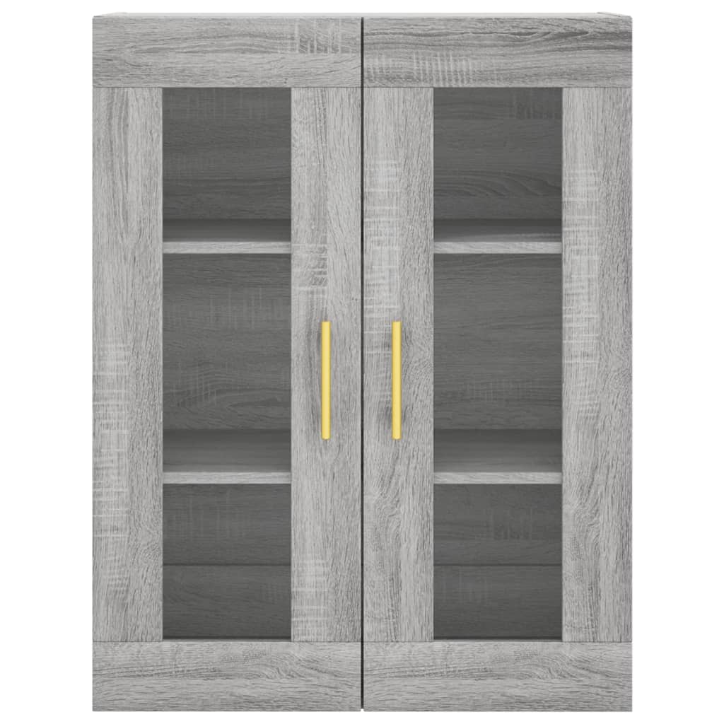 Buffet haut Sonoma gris 69,5x34x180 cm Bois d'ingénierie - XIOS