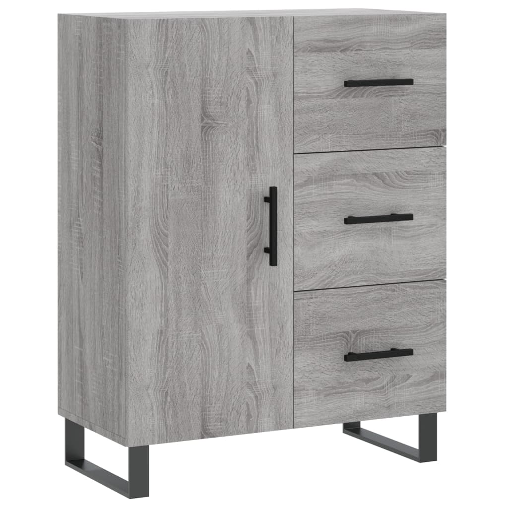 Buffet haut Sonoma gris 69,5x34x180 cm Bois d'ingénierie - XIOS