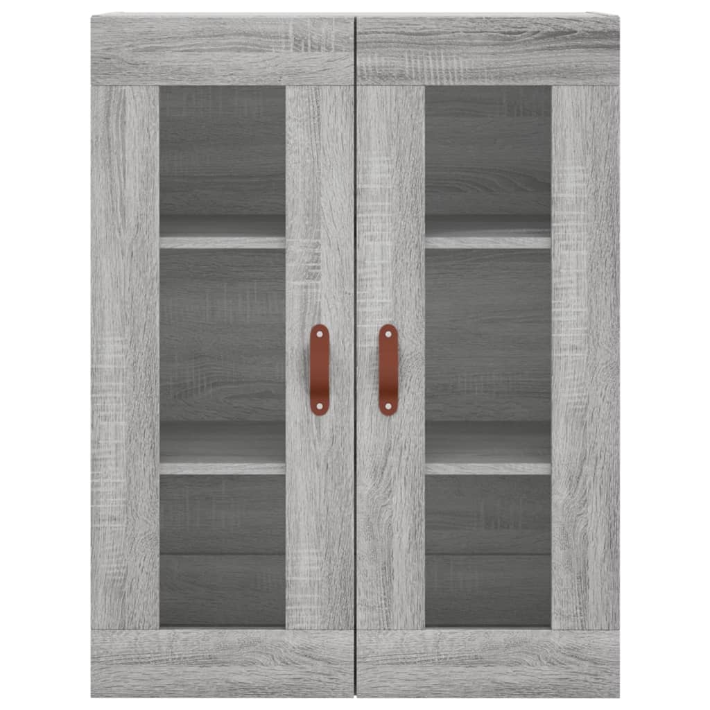 Buffet haut Sonoma gris 69,5x34x180 cm Bois d'ingénierie - XIOS