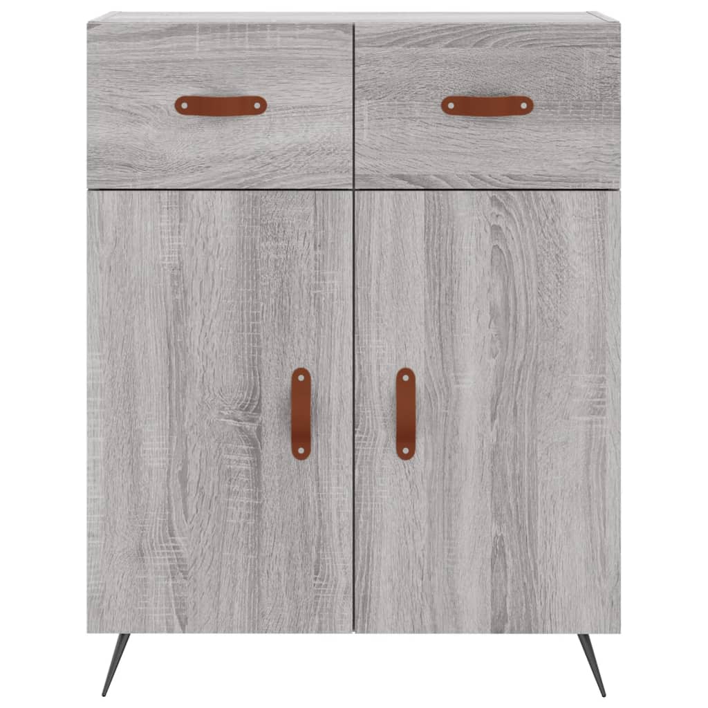 Buffet haut Sonoma gris 69,5x34x180 cm Bois d'ingénierie - XIOS