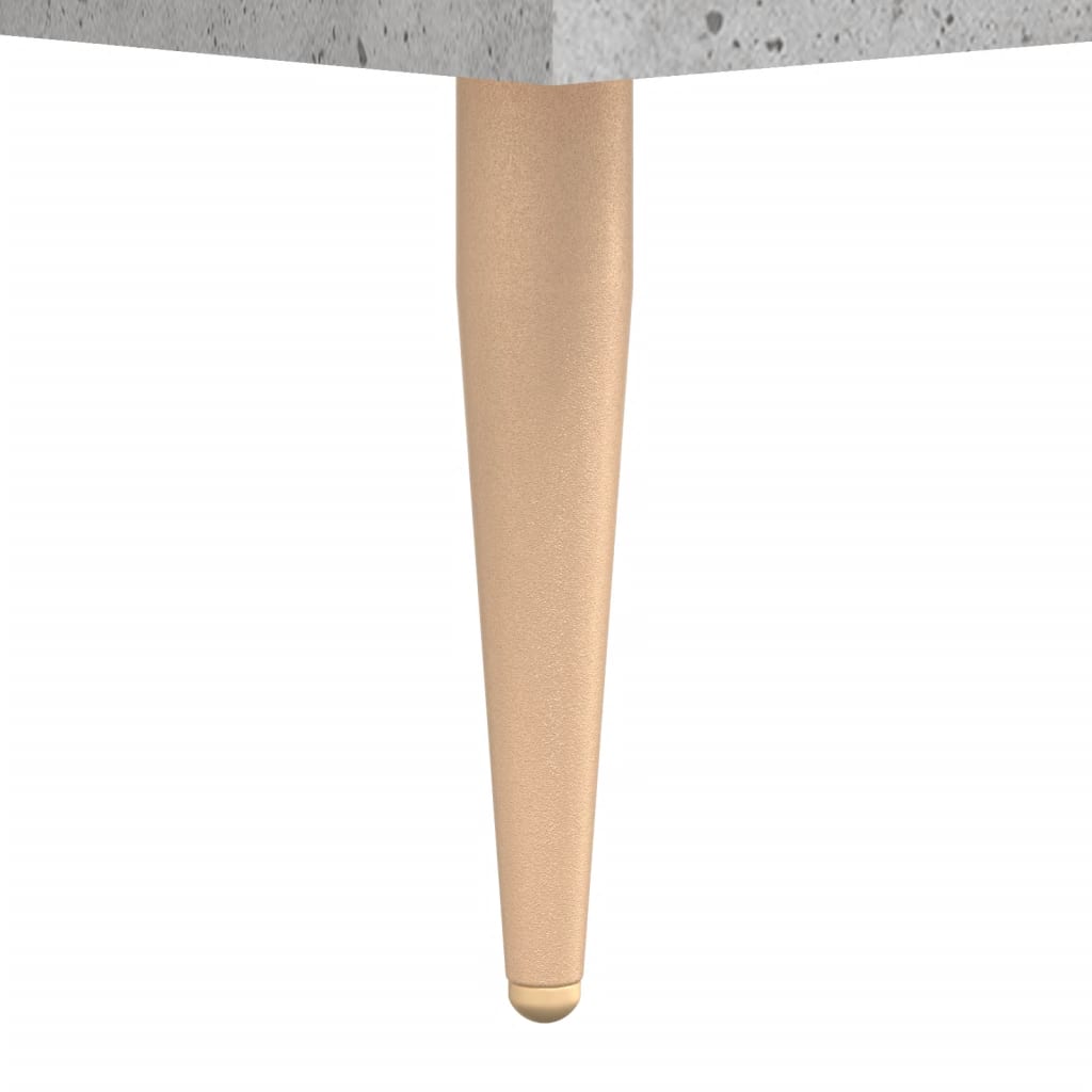 Buffet haut Gris béton 69,5x34x180 cm Bois d'ingénierie - XIOS