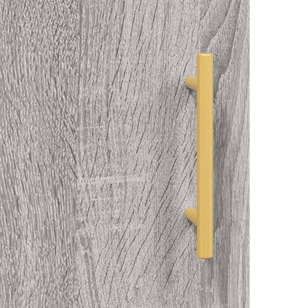 Buffet haut Sonoma gris 69,5x34x180 cm Bois d'ingénierie - XIOS