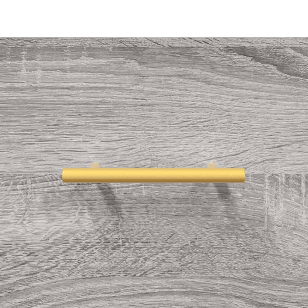 Buffet haut Sonoma gris 69,5x34x180 cm Bois d'ingénierie - XIOS