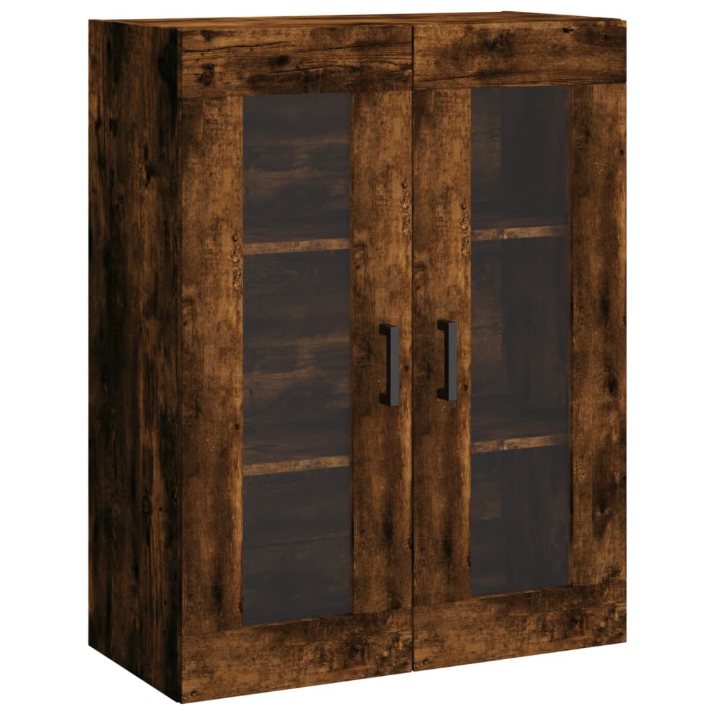 Buffet haut Chêne fumé 69,5x34x180 cm Bois d'ingénierie - XIOS