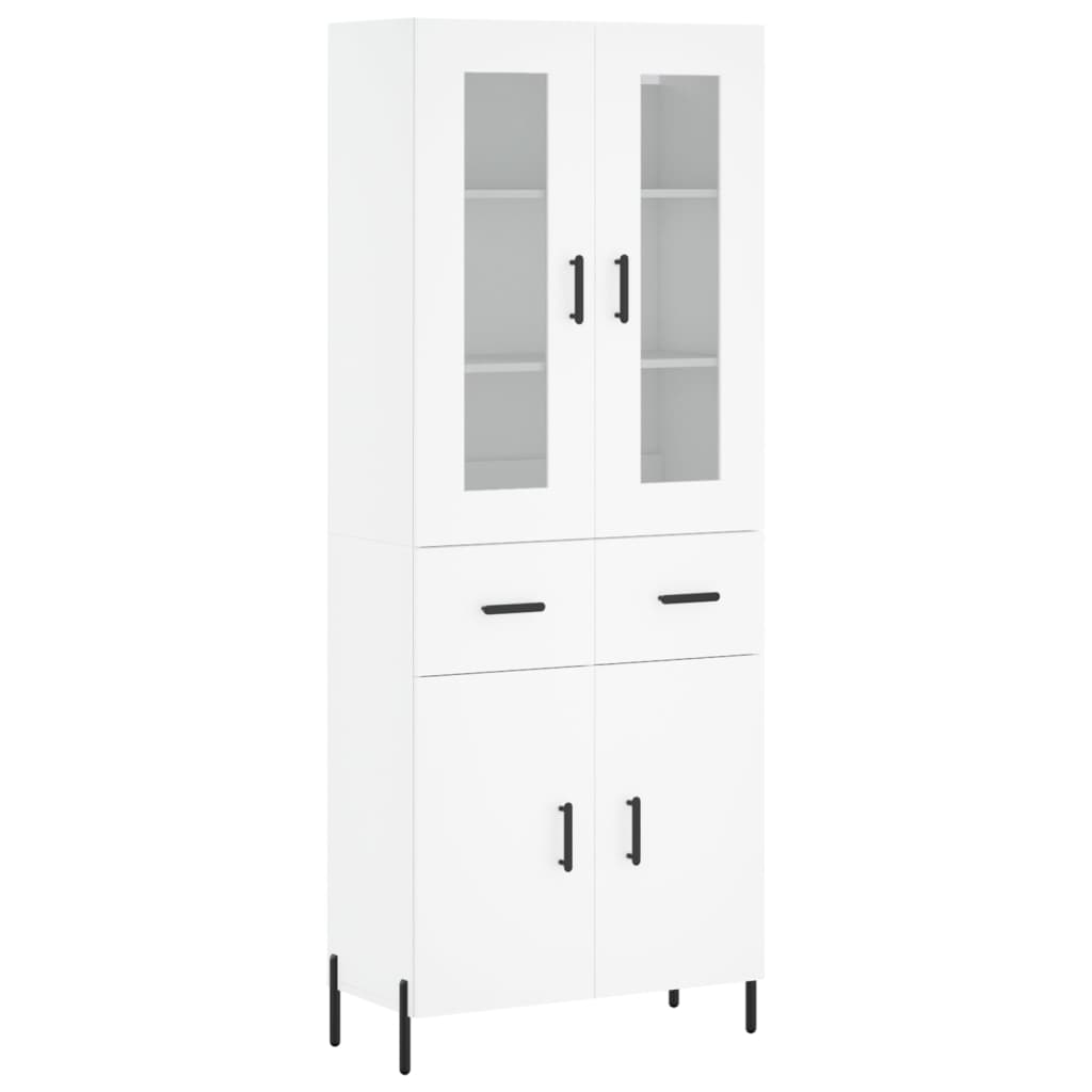 Buffet haut Blanc 69,5x34x180 cm Bois d'ingénierie - XIOS
