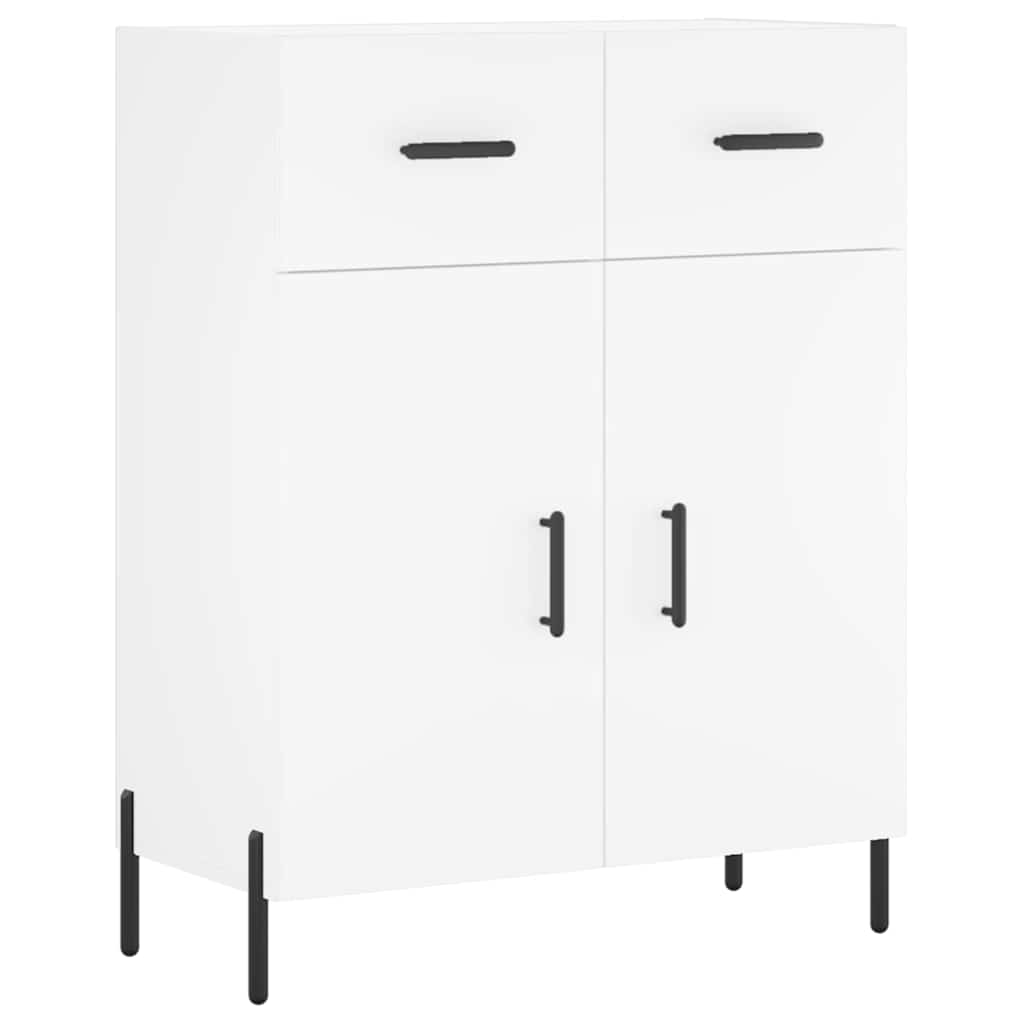 Buffet haut Blanc 69,5x34x180 cm Bois d'ingénierie - XIOS