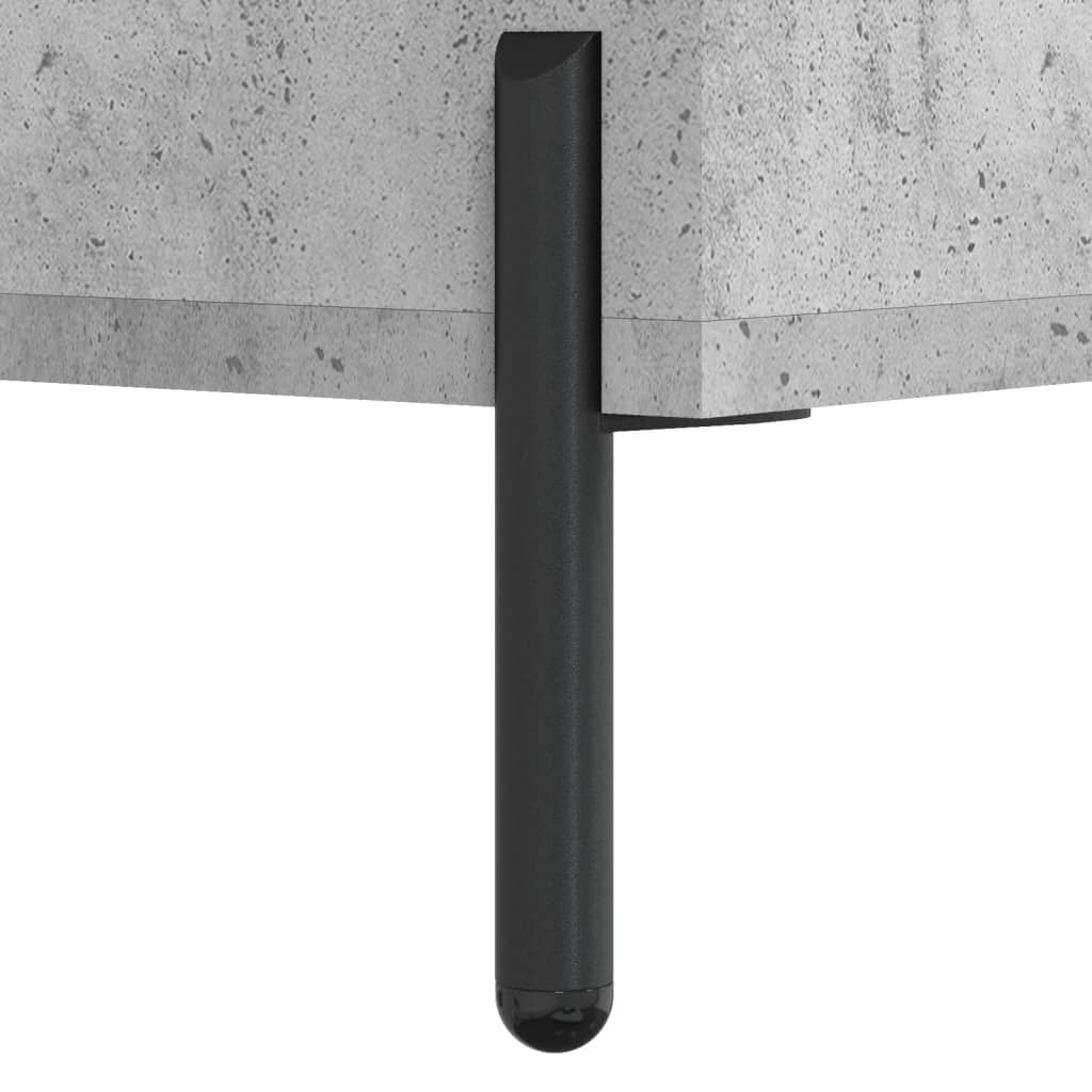 Buffet haut Gris béton 69,5x34x180 cm Bois d'ingénierie - XIOS