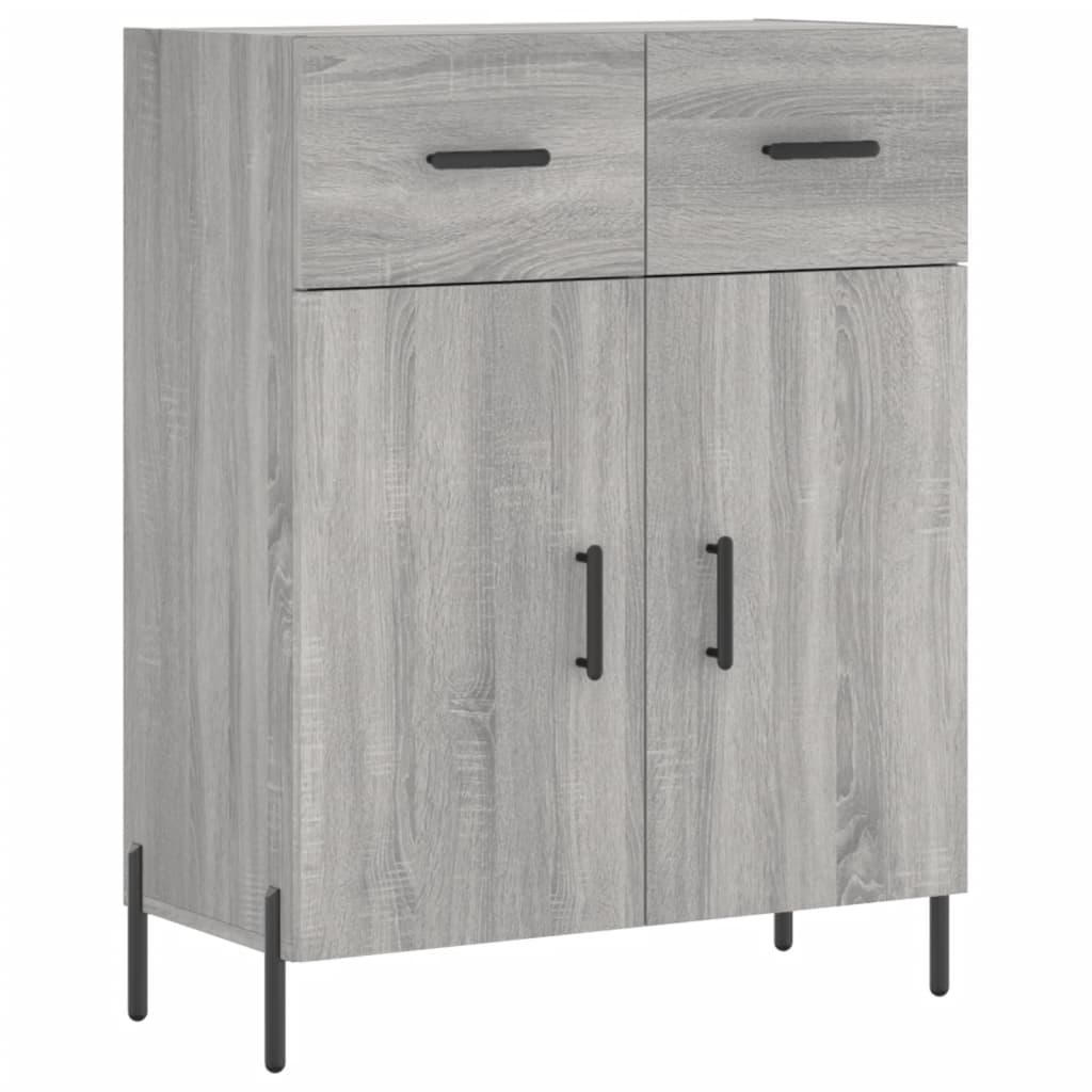 Buffet haut Sonoma gris 69,5x34x180 cm Bois d'ingénierie - XIOS