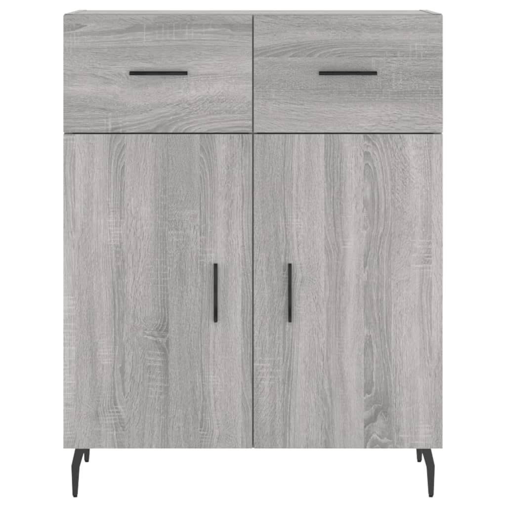 Buffet haut Sonoma gris 69,5x34x180 cm Bois d'ingénierie - XIOS
