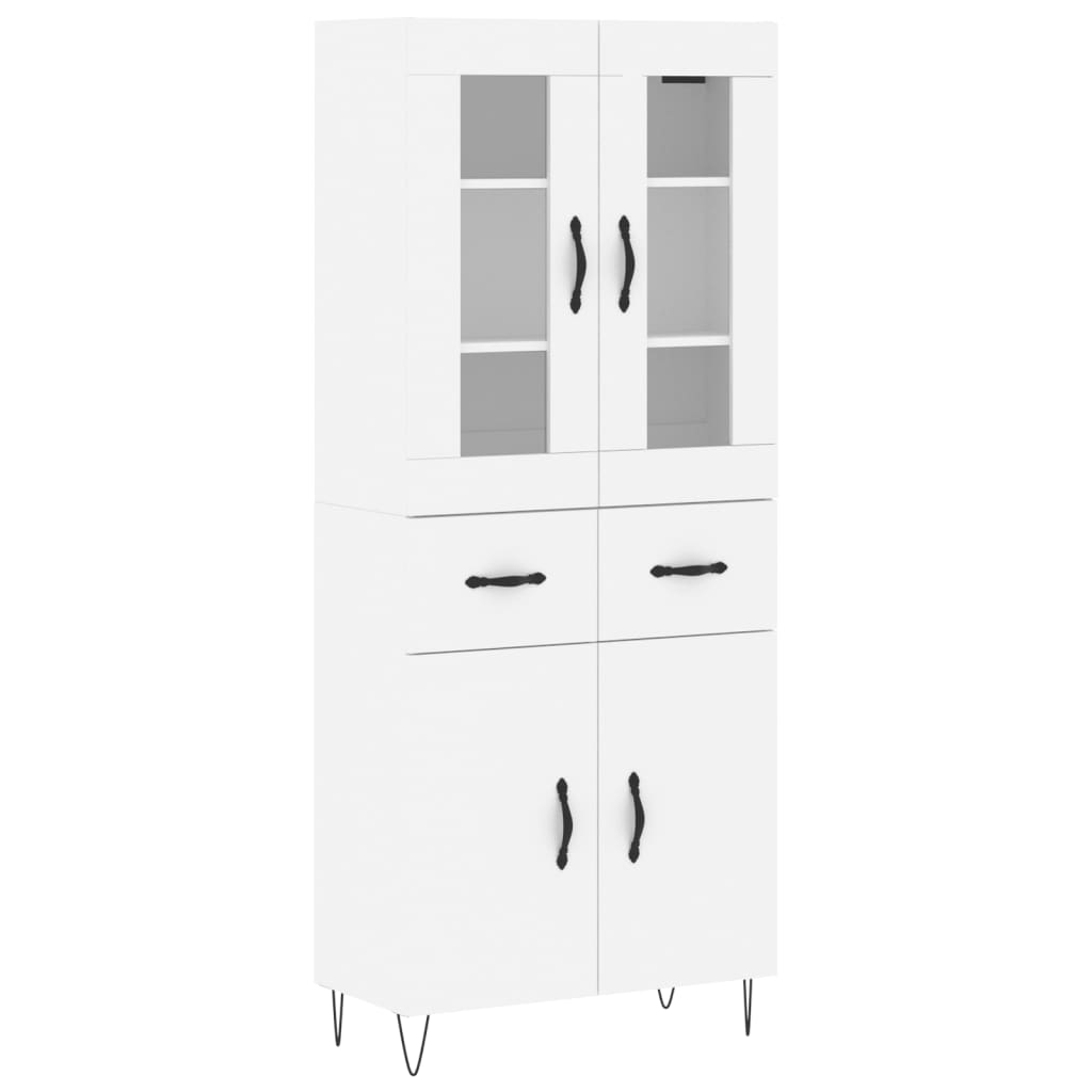 Buffet haut Blanc 69,5x34x180 cm Bois d'ingénierie - XIOS