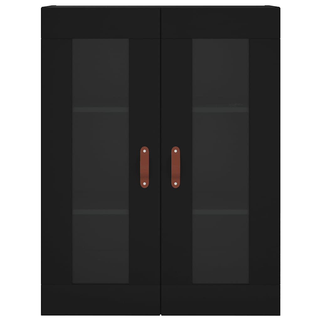 Buffet haut Noir 69,5x34x180 cm Bois d'ingénierie - XIOS