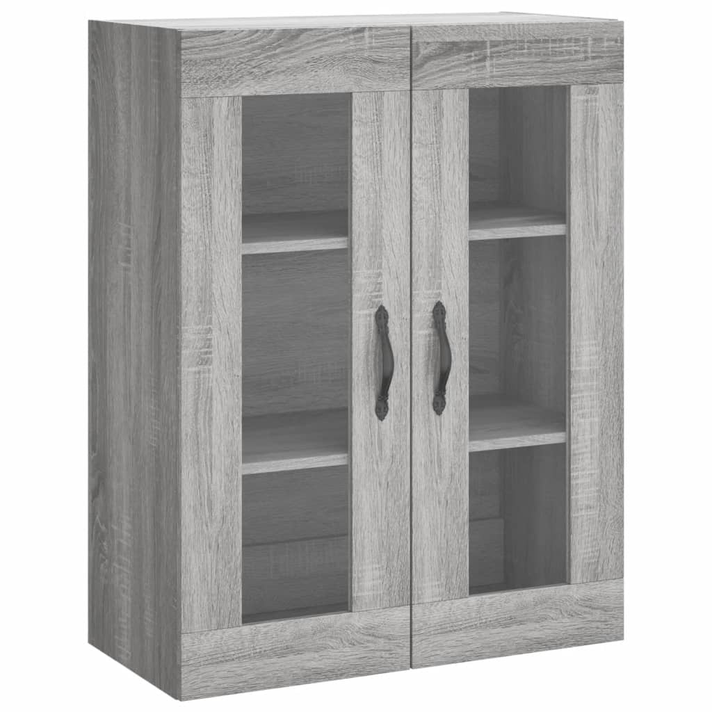 Buffet haut Sonoma gris 69,5x34x180 cm Bois d'ingénierie - XIOS
