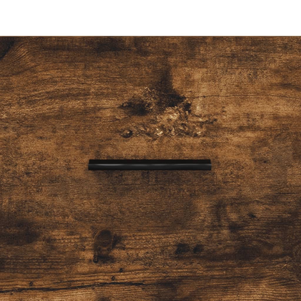 Buffet haut Chêne fumé 69,5x34x180 cm Bois d'ingénierie - XIOS