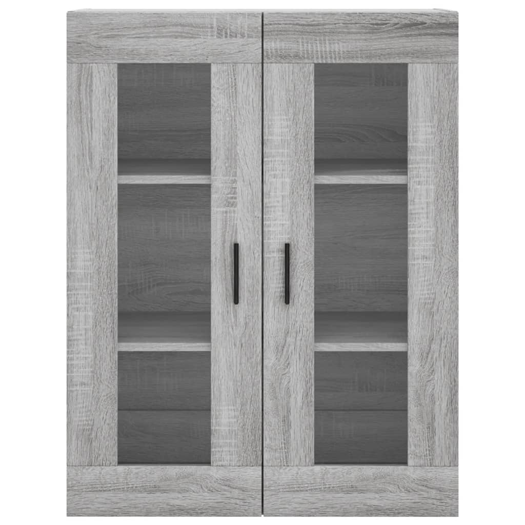 Buffet haut Sonoma gris 69,5x34x180 cm Bois d'ingénierie - XIOS